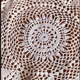Napperon en coton crocheté main