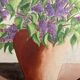 Watercolor bouquet lilac vintage