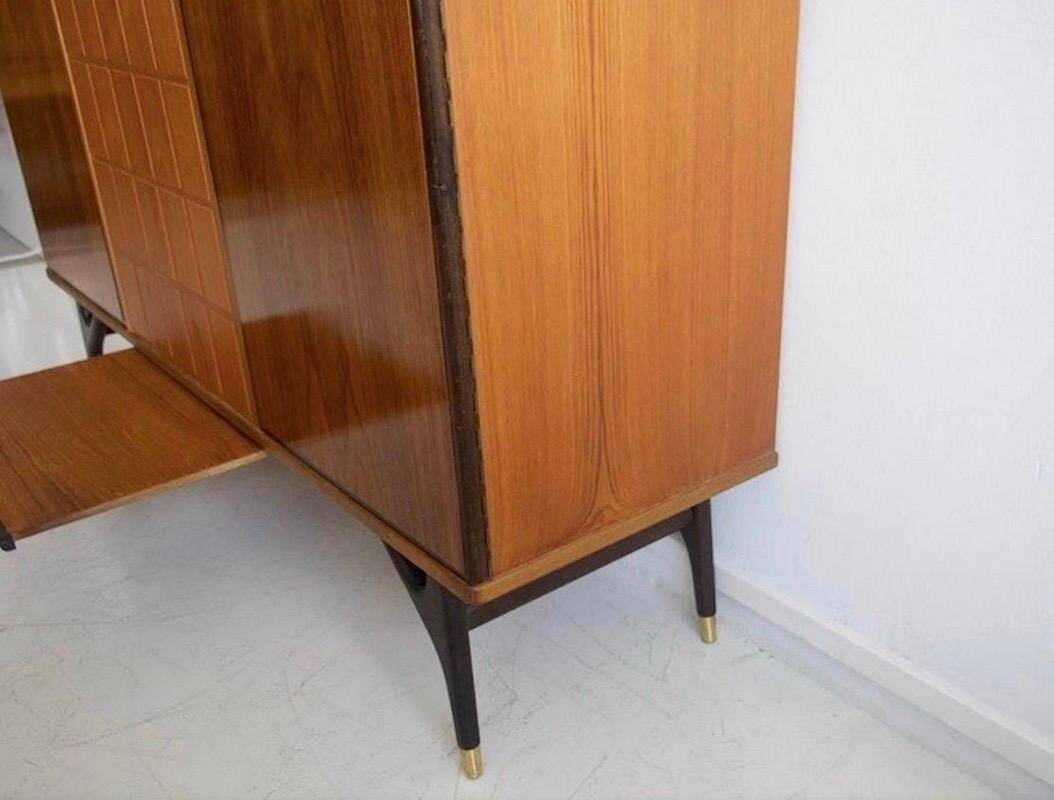 Buffet scandinave en hêtre et teck de Tabergs Mobler