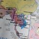 Vintage school map mdi Asia USSR - South America.