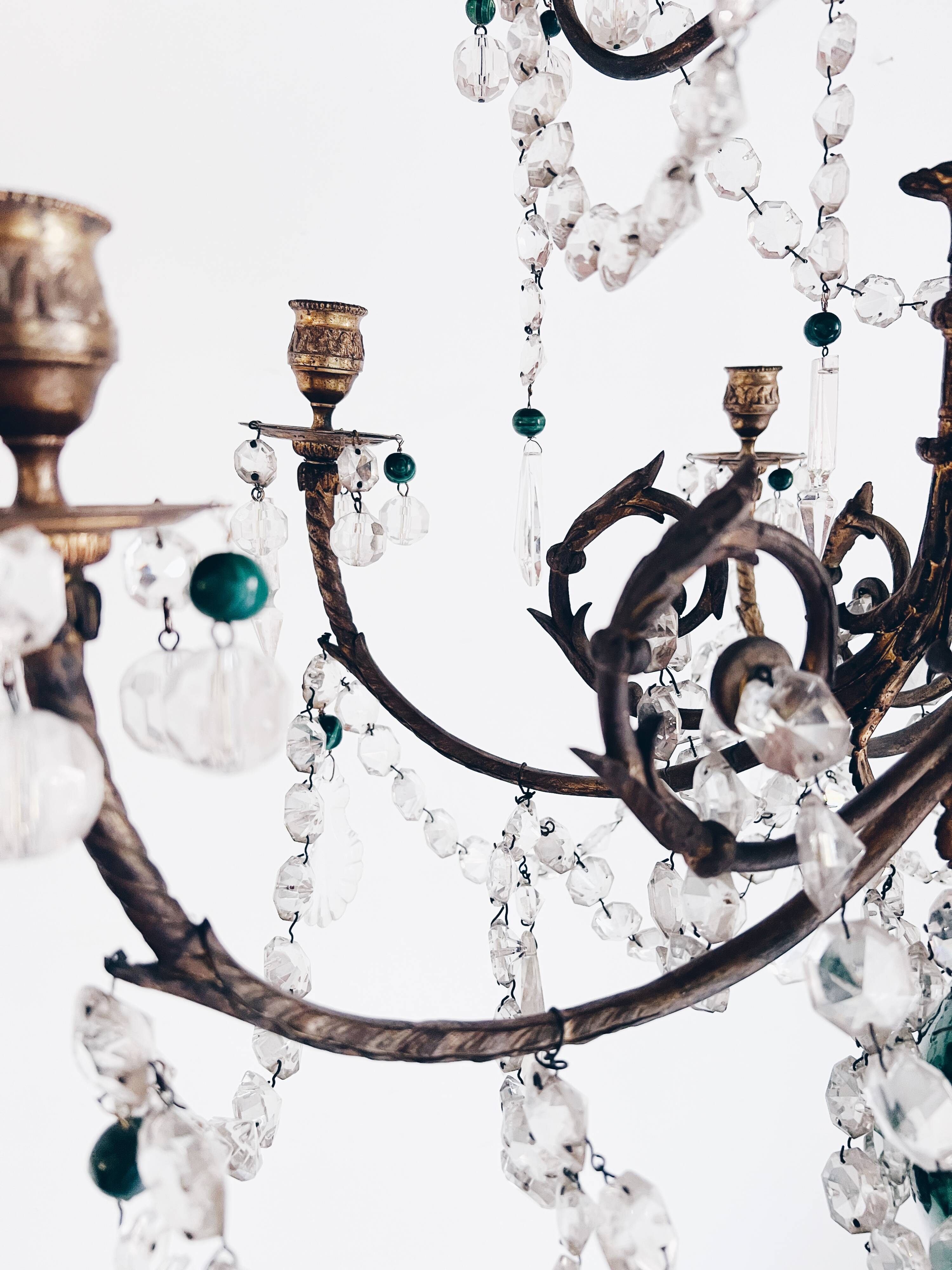 chandelier with tassels