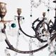 chandelier with tassels