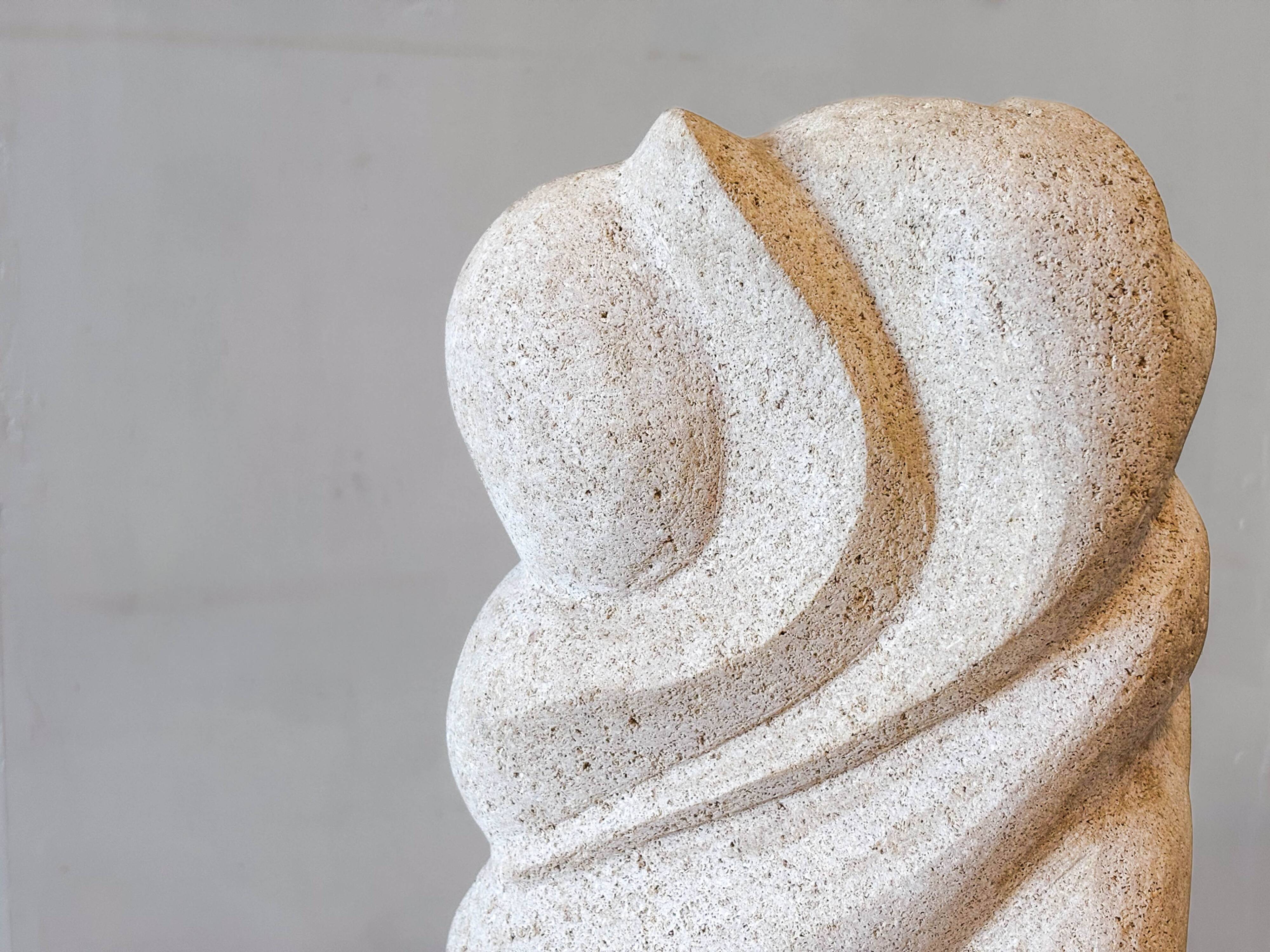 1980s Belgian sandstone sculpture