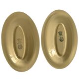 Set of 2 ceramic dishes from Boch La Louvière, Goupy model