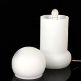 Mid-century glass table lamp from osvětlovací sklo valašské meziříčí, 1970s