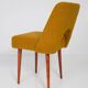 Chaise 'Shell' bouclé jaune ocre, années 1960