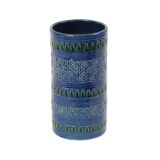 Vintage Italian Vase Ceramiche Minerva Blue Ceramic