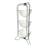 Support 3 baskets Happymaid 1950s – green metal