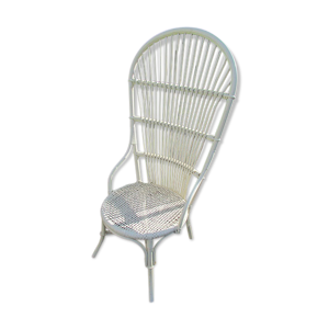 fauteuil bas en osier