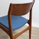 4 chaises vintage en teck, 1960 Danemark