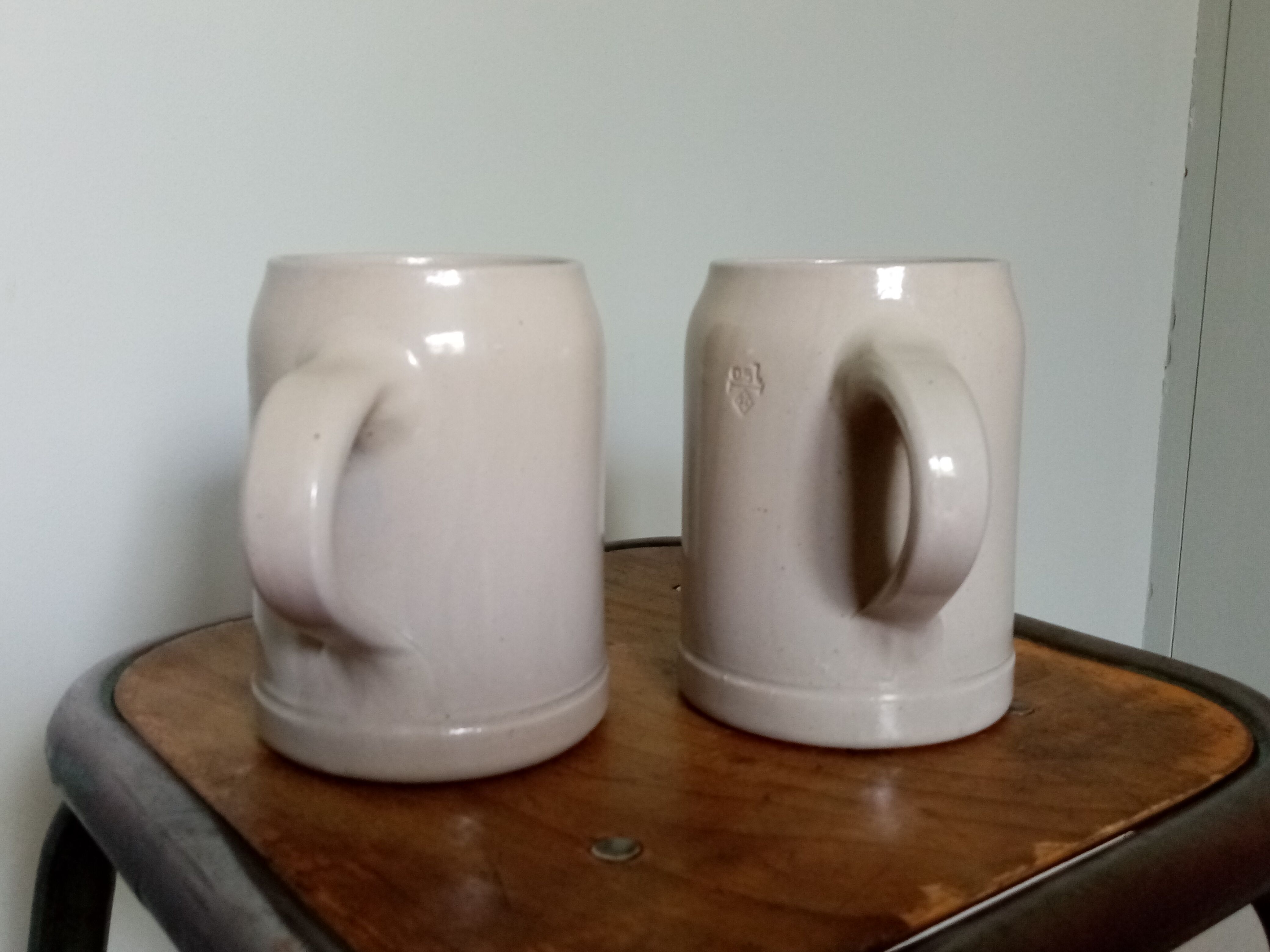 2 West Germany Oberfranken beer mugs