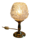 Lampe à poser en laiton doré et verre - mid.XXeme