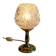 Lampe à poser en laiton doré et verre - mid.XXeme