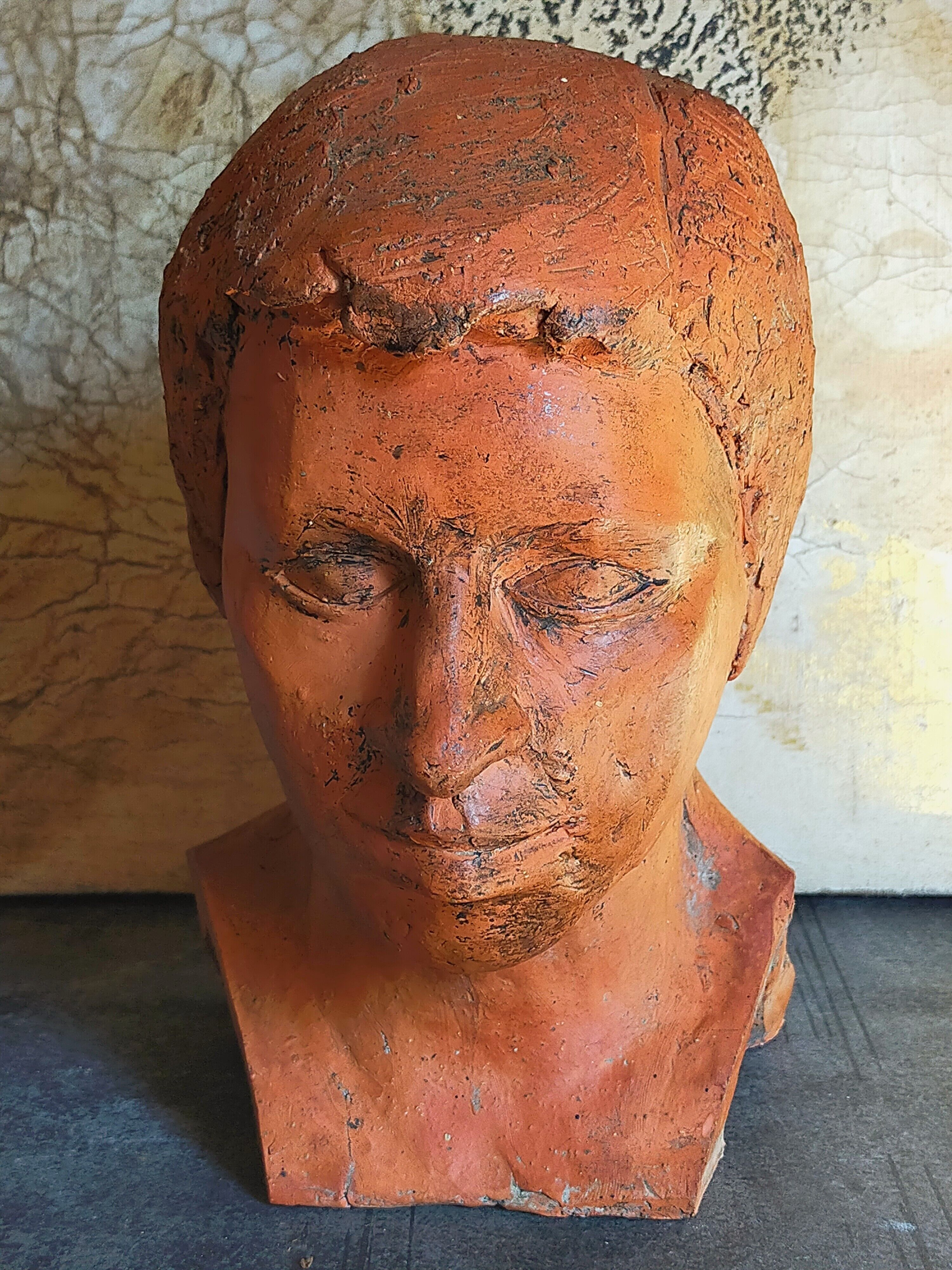 Young man's head original artist modeling