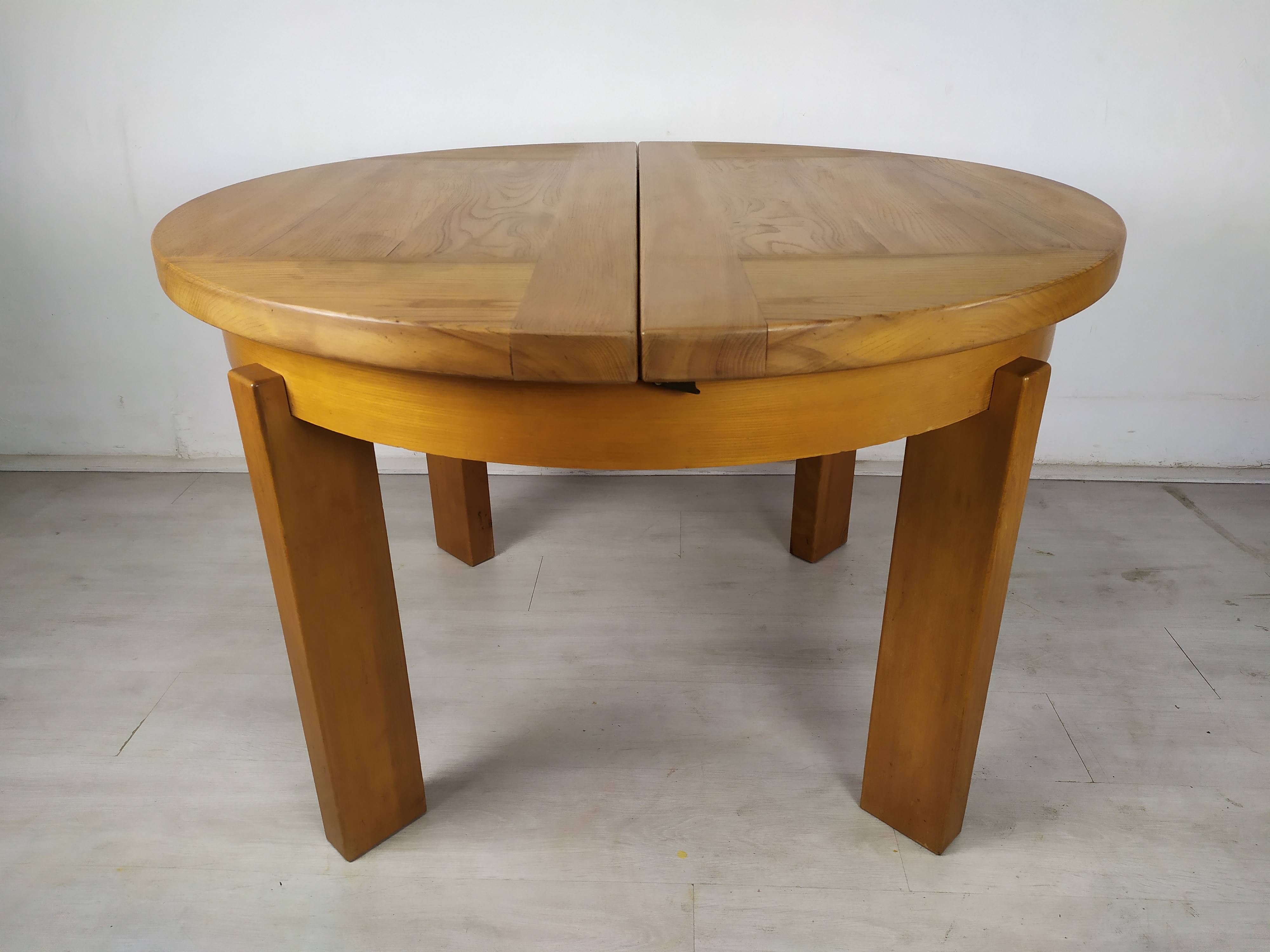 Renewed elm round table