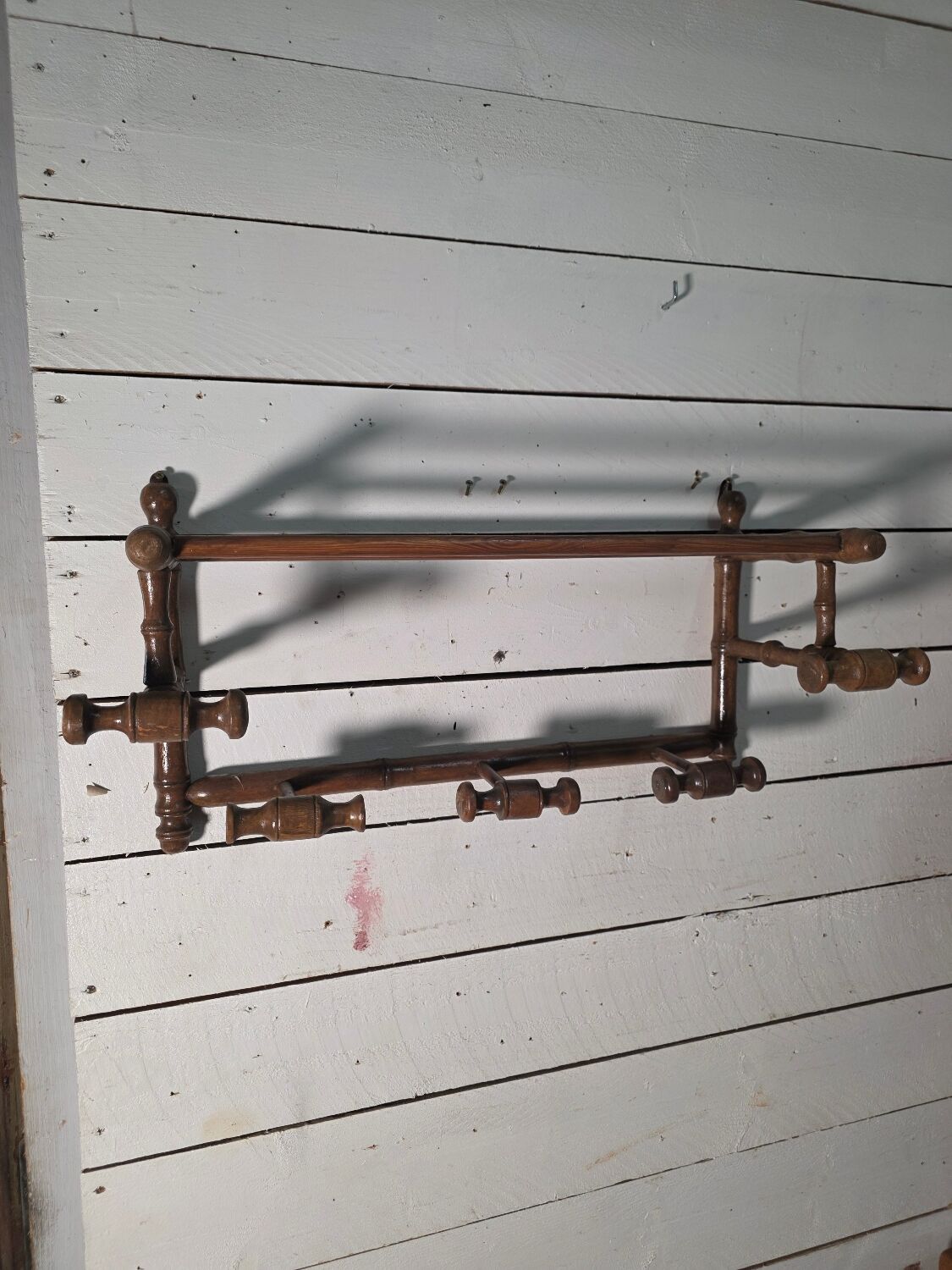 Napoleon III style bamboo wood coat rack