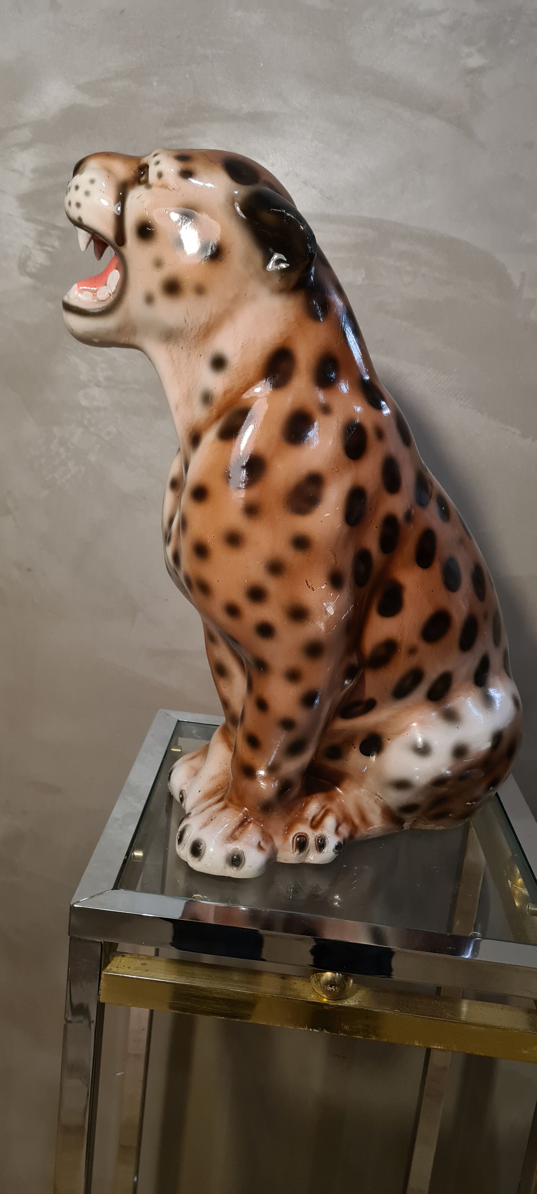 Ceramic leopard 70s