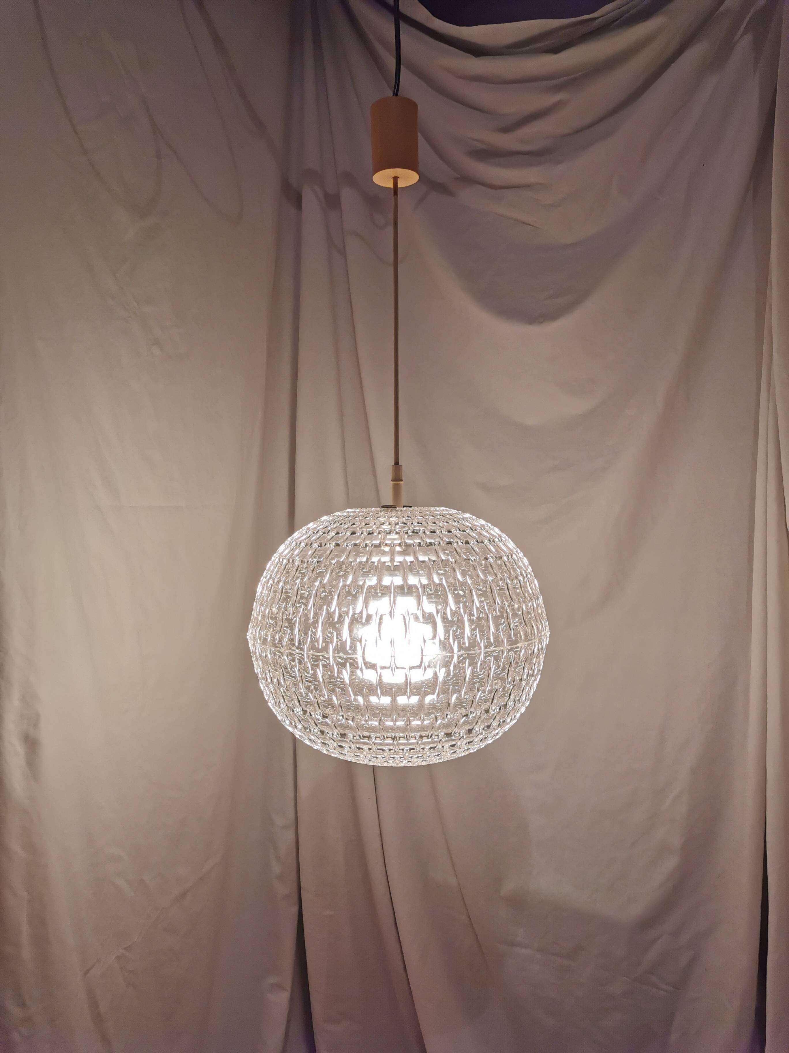 Aloys Gangkofner pendant light for Erco, Germany, Space Age, 1970.