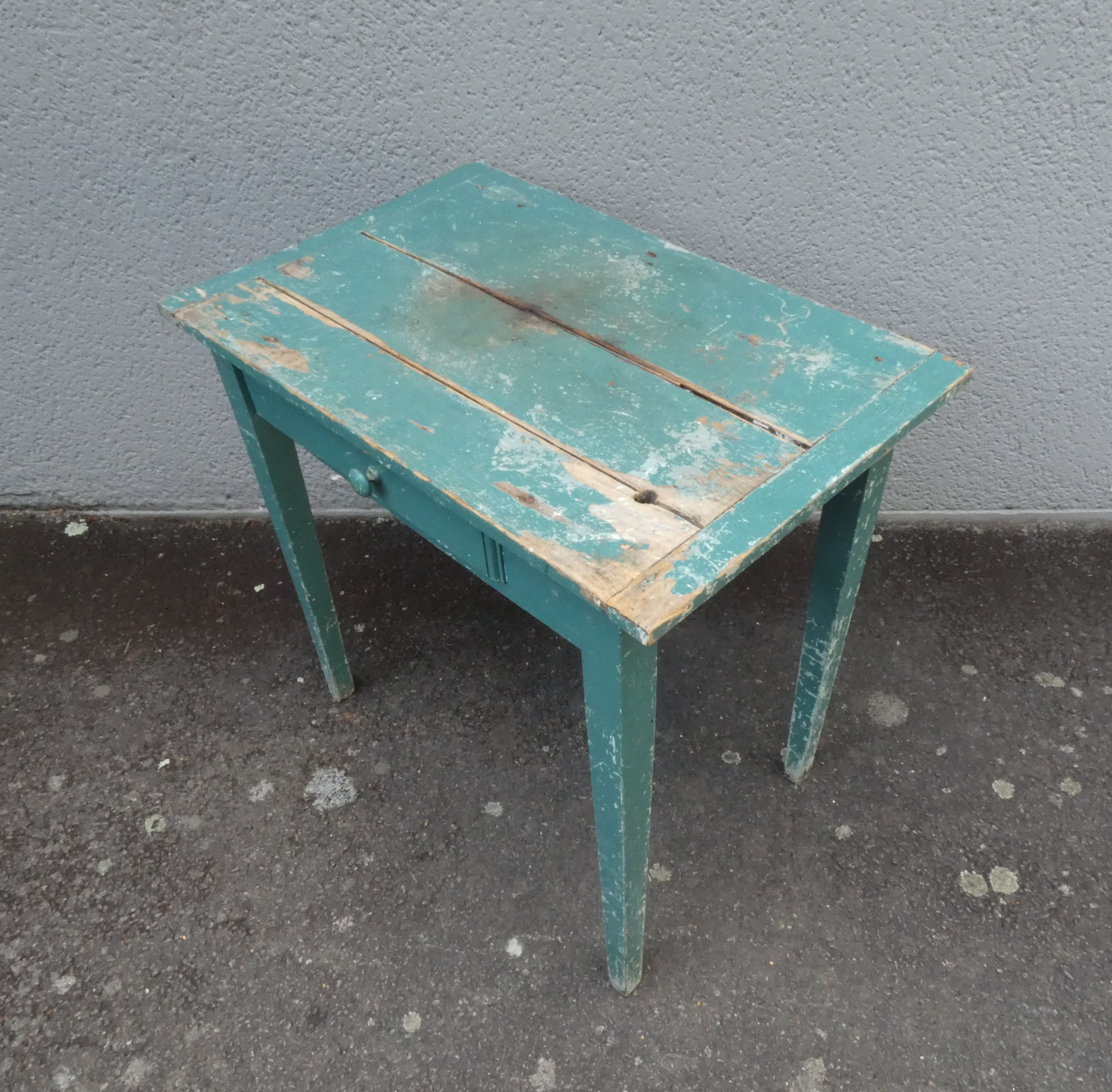 Old wooden table vintage patina