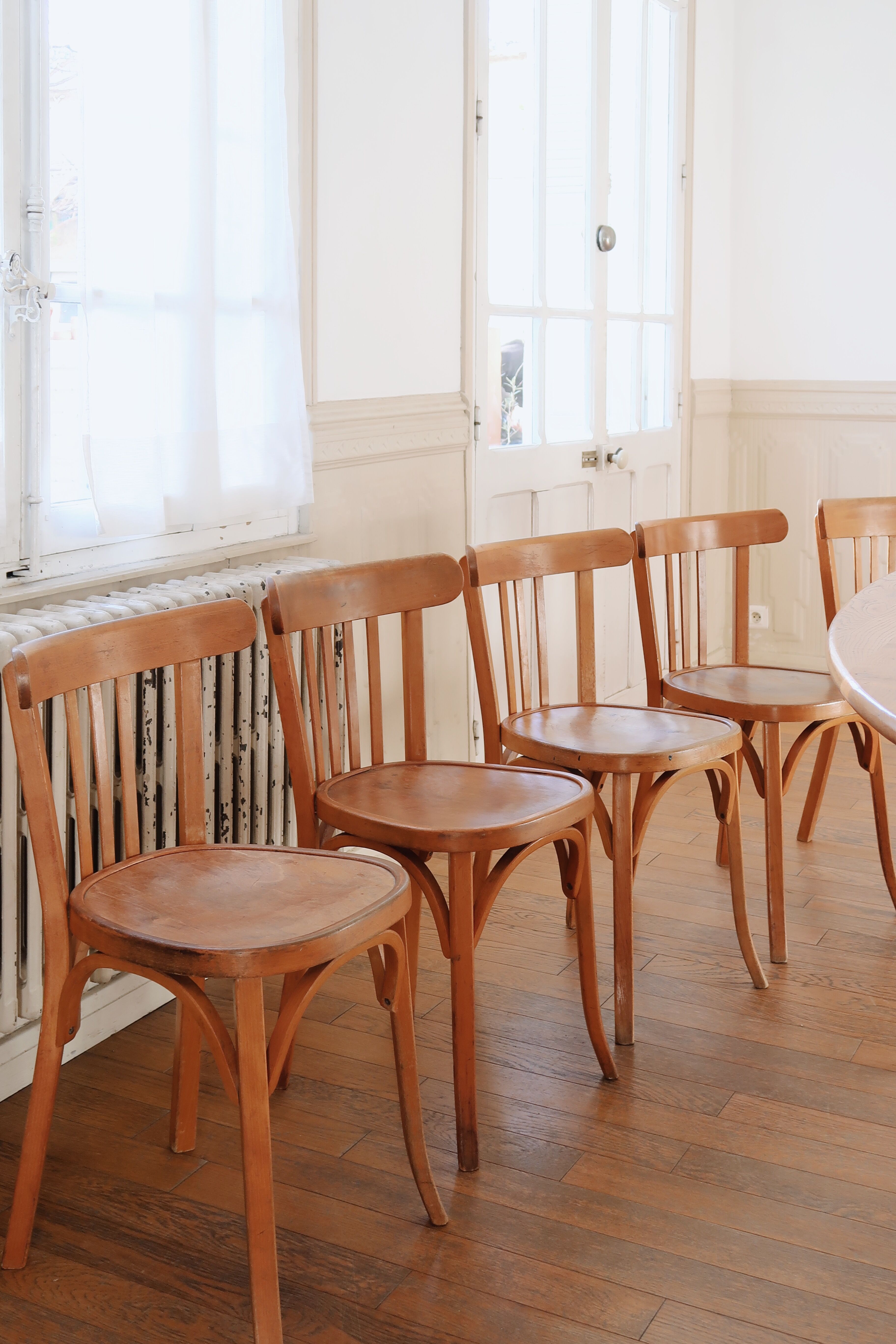 Set of 10 baumann bistro chairs