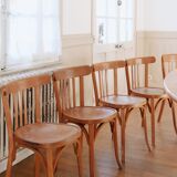 Set of 10 baumann bistro chairs