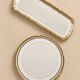 Limoges Porcelain Service Gold Style Louis XVI – Tart & Cake Plate