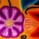 Yellow Peruvian cushion cover