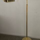 Brass reading floor lamp from the 1970s