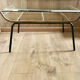 Table basse porte-revues verre