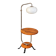 Une lampe sur pied avec une table d'appoint, années 1940.