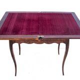 An inlayed table - a card game, France, circa 1900.