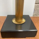 Lamp foot column metal and marble 50s