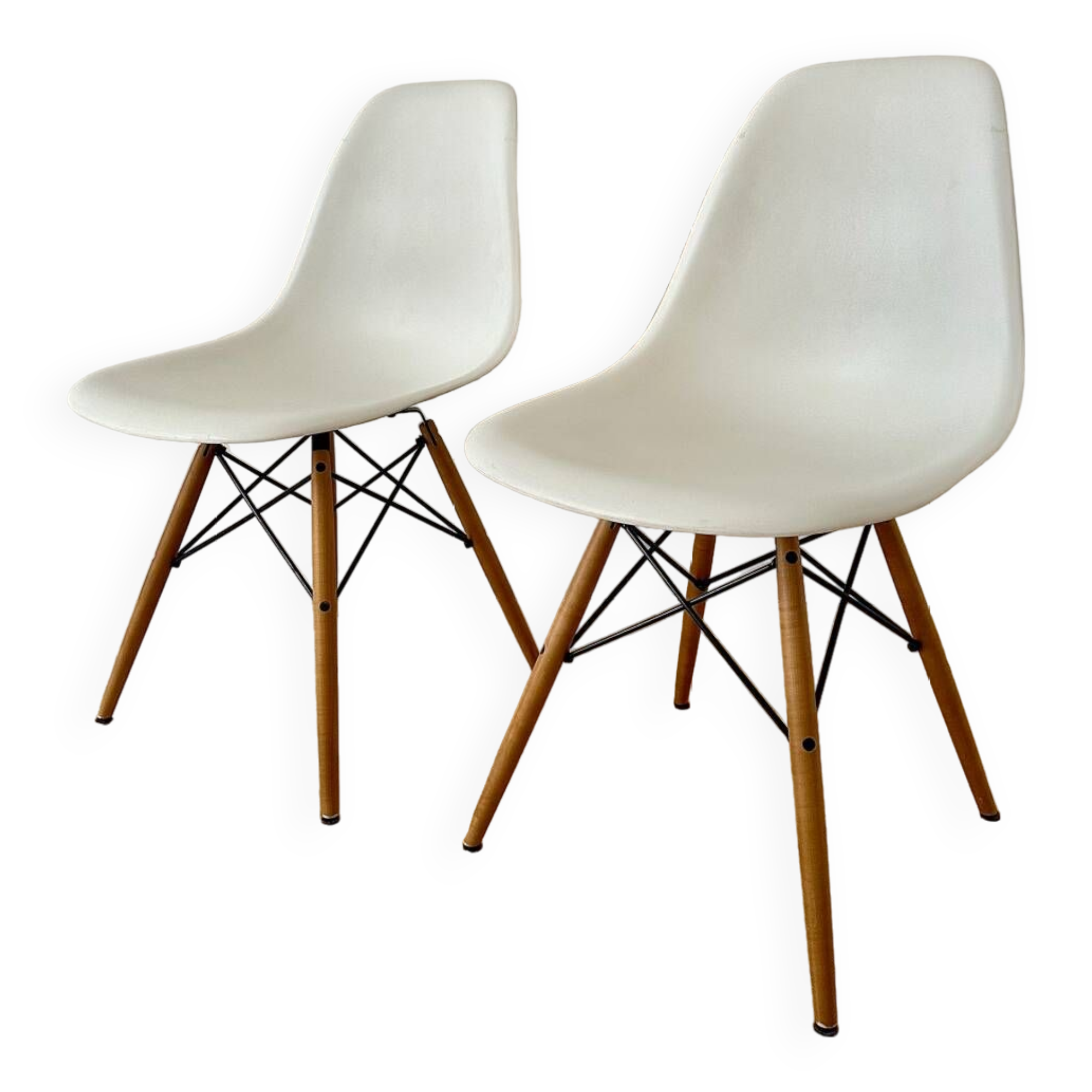 Set of chairs Eames DSW chair by Charles and Ray Eames