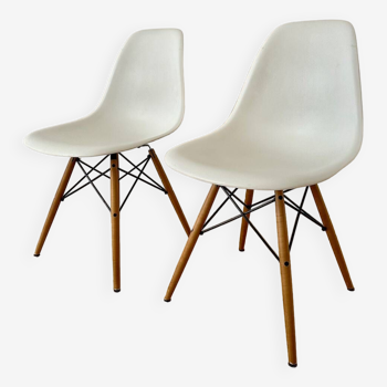 Lot chaises Chaise Eames DSW par Charles et Ray Eames