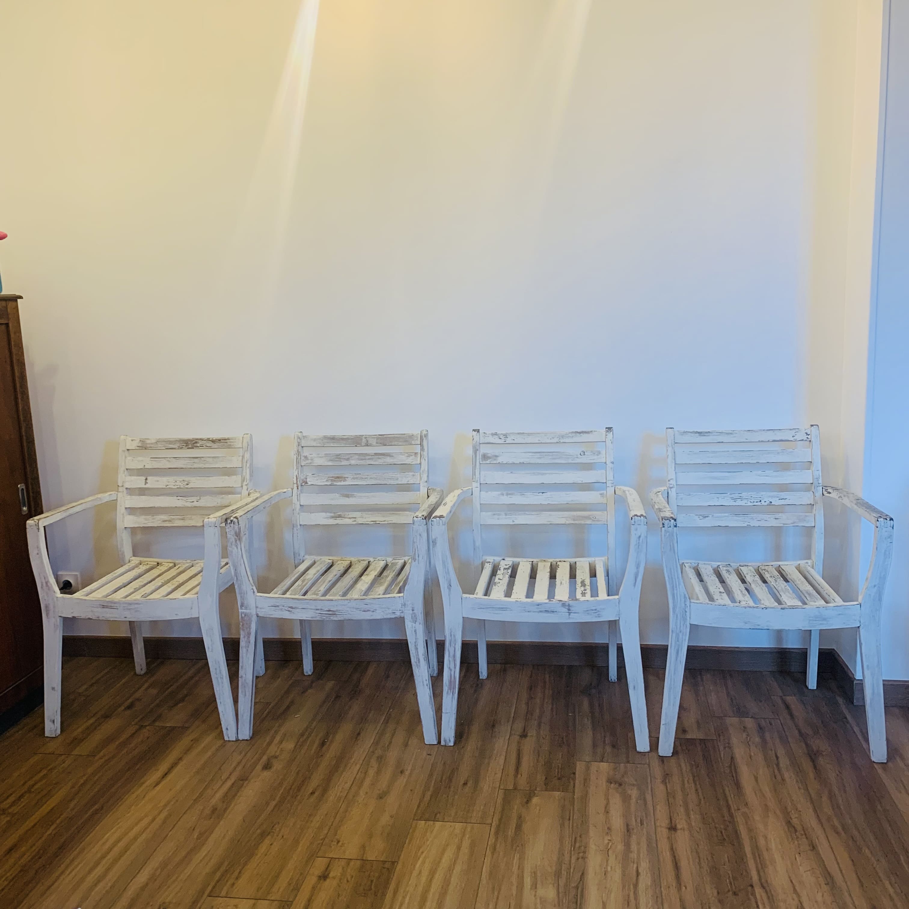 Ensemble de 4 chaises en bois