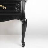 Buffet bas noir de style Louis XV français du XXe siècle
