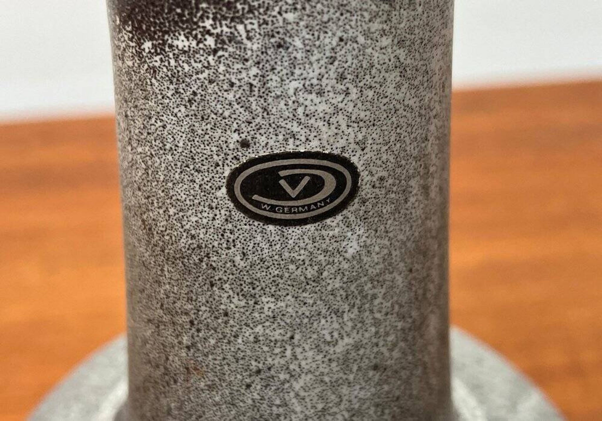 Minimalist pottery vase from a mid-century German workshop by Fritz Van Daalen, 1960s.