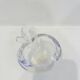 Crystal apple-shaped catchall – Vannes-le-Châtel, 1970s