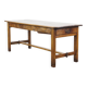 18th-Century Antique Dining Table in Oak with 2 Drawers