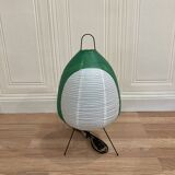 Trio of "Paper and metal design" lamps.