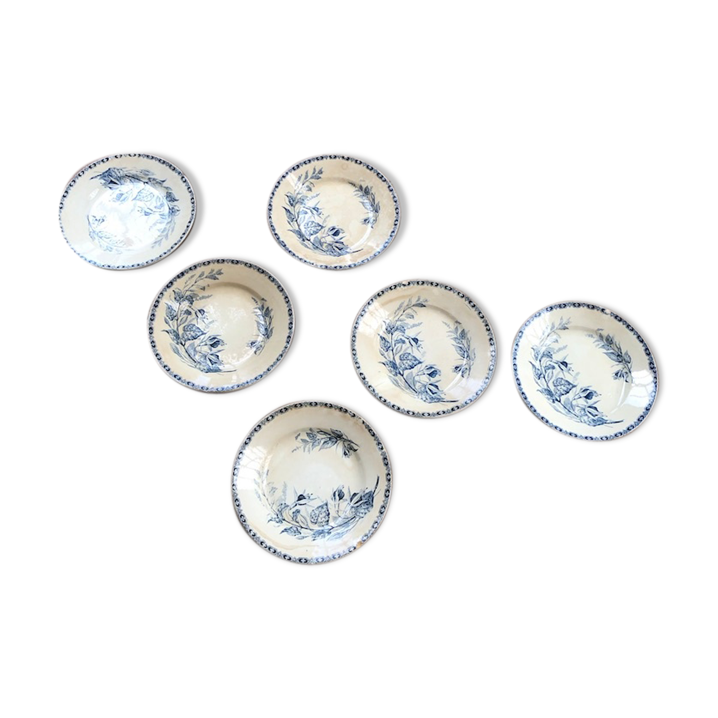 6 iron earth plates model "Marthe"