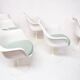 1970s Space-Age Tulip Dining Table & Six Chairs Set by Eero Saarinen for Knoll