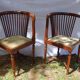 Old seat and 2 armchairs