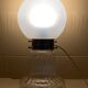 Midcentury Art Deco style swirl brass and glass mushroom table lamp