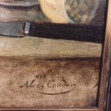Tableau nature morte huile sur toile d'Alexandre Couder