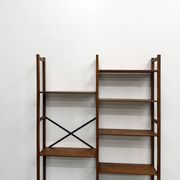 Bibliothèque Moderniste XXL en Pin Massif – Design Années 50 – L164 cm