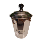 Coffee pot in chromed copper trademark