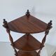 1970s wooden corner shelf