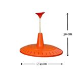 Suspensions Van Haute Orange des années 1960 - Lot de 2