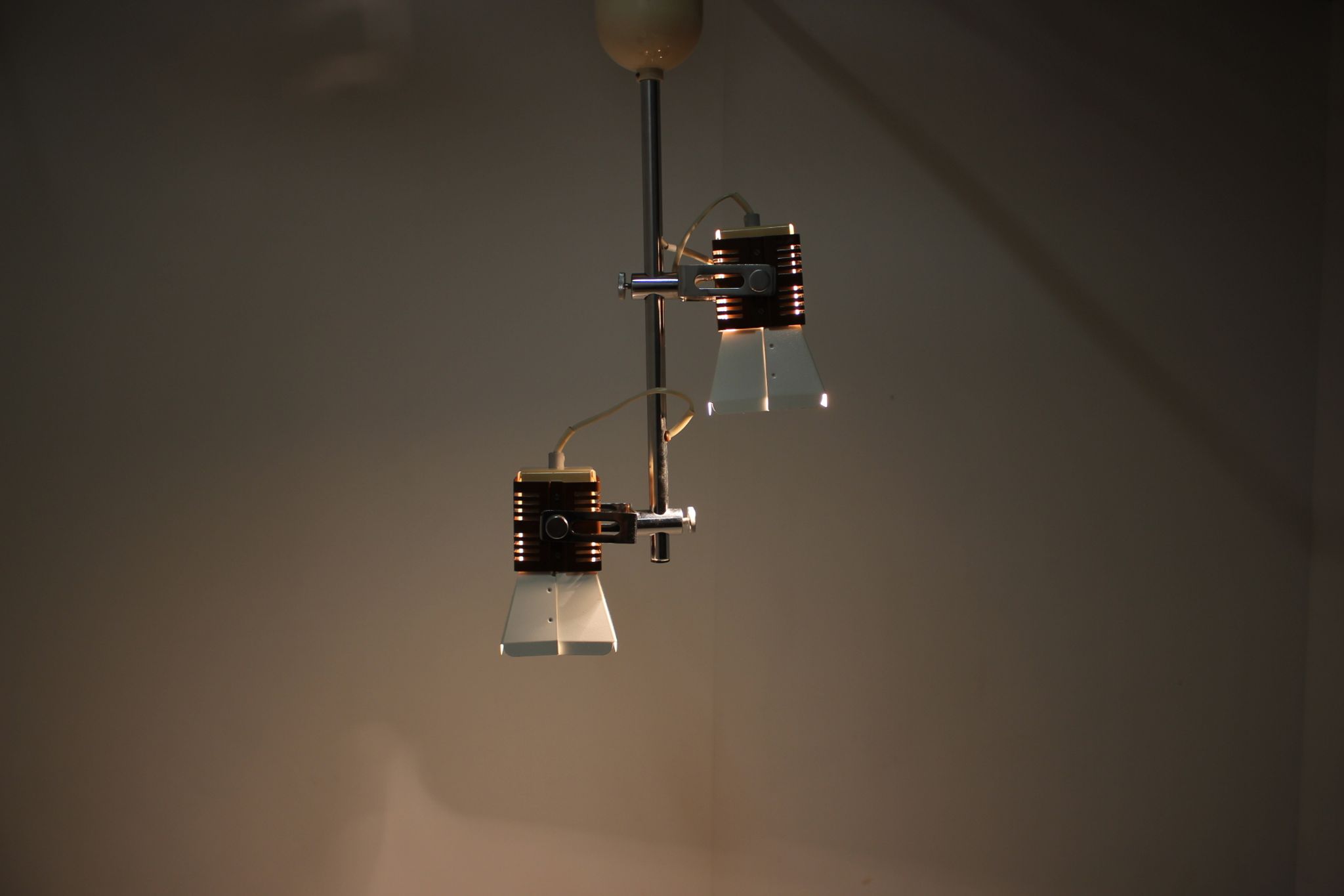 Lustre en métal de Lidokov Type L286 Tchécoslovaquie